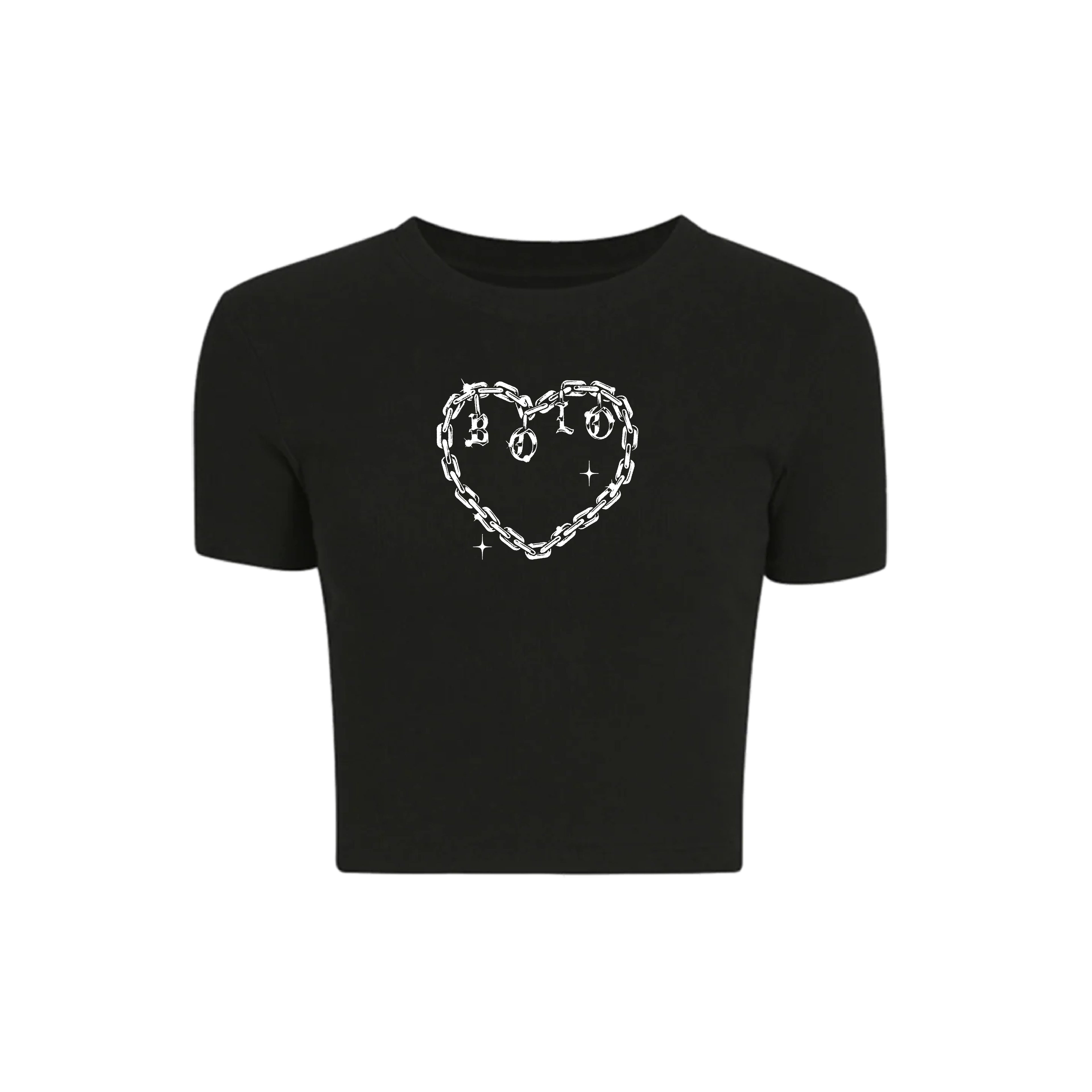 Chained Heart Baby Tee